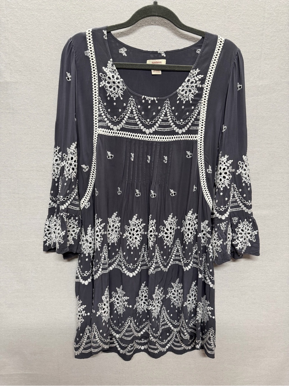 Sundance Embroidered Mini Dress - size XL